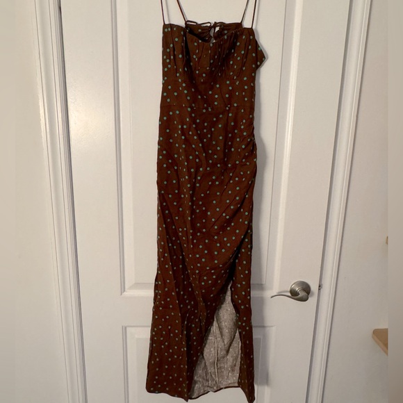 POLKA DOTTED CORSET DRESS - Picture 1 of 5